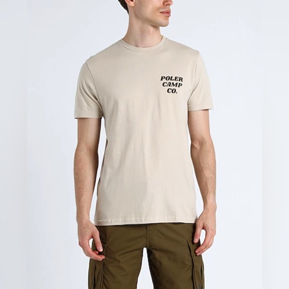 Poler Mushrooms Short Sleeve White Shirt Men’s Medium Nature Graphic Tee - Picture 3 of 9